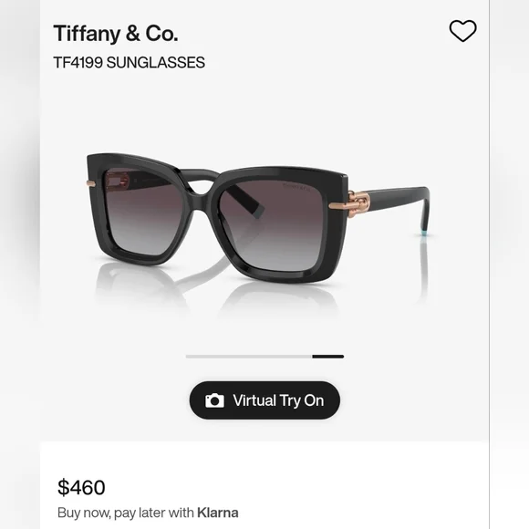 Tiffany & Co. Elegant Black Eyewear Tiffany & Co TF2219B 8001 Glasses - US main image 2
